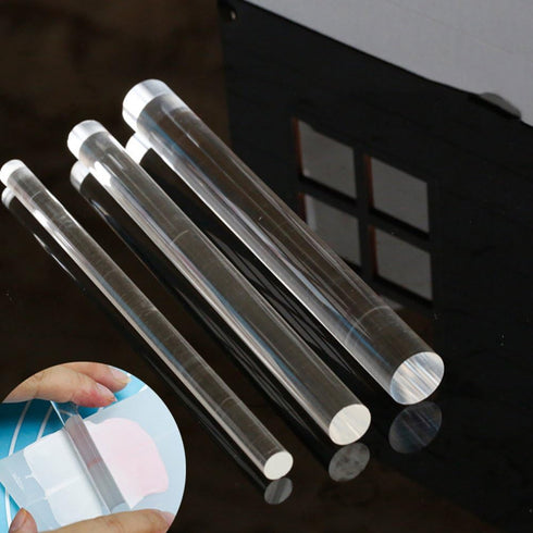 Mini Acrylic Rolling Pin Fondant Roller Baking Handmade Rolling Pin 7.7 Inch...