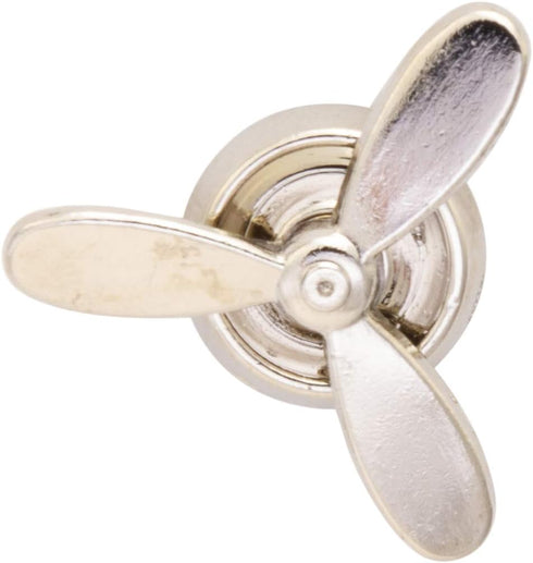 Men's Aircraft Propeller Lapel Pin Brooch (Silver)...