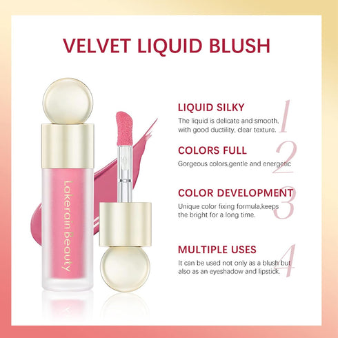 3 Pcs Soft Liquid Blush, Beauty Makeup for Long-Lasting, Natural Skin Tint, Moisturizing Face Stick for Cheek, Matte Finish Looking(#02Happy+#03Ho...