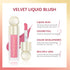 3 Pcs Soft Liquid Blush, Beauty Makeup for Long-Lasting, Natural Skin Tint, Moisturizing Face Stick for Cheek, Matte Finish Looking(#02Happy+#03Ho...