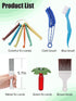 MADHOLLY 6Pcs Air Conditioner Fin Combs Kit - AC Coil Combs Cleaning Brush, Condenser Straightener for AC Unit Radiators Evaporators...