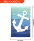 Nautical Funny Anchor Flag Double Sided Garden Flag 12×18in Inch House Flag Decorations For Outside Yard Home Holiday...
