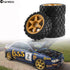 1/10 RC On Road Tires Rubber Rally Tyres and Wheels Rims 12mm Hex for 1/10 Scale RC Racing Drift Car HPI KYOSHO Tamiya XV01 XV02 TA06 TT01 TT02 PT...