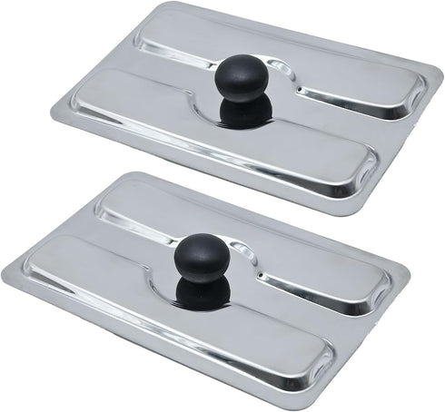 2pcs Toaster Dust Cover, Stainless Toaster Appliance Top Cover, Steel Electric Bread Maker Upper Cover for Bread Machine...