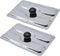 2pcs Toaster Dust Cover, Stainless Toaster Appliance Top Cover, Steel Electric Bread Maker Upper Cover for Bread Machine...