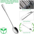 20 Piece Long Handle Iced Tea Spoon, Stainless Steel Coffee Mixing Spoons - Long Cream Dessert Spoons...