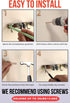Mop and Broom Holder Wall Mount, Upgraded Broom Hanger Wall Mount, Stainless Steel Broom Organizer for Closet Garage Laundry Room Kitchen Wall Dec...