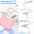 for AirPod Case Cover, Military Grade Anti-Fall Soft Silicone Shock-Absorbing Protective AirPod 2&1 Generation Case Skin Touch with Keychain and C...