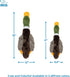 Best Pet Supplies Interactive Mallard Mates Dog Toy with Crinkle and Squeaky Enrichment for Small and Medium Breed Puppies or Dogs, Cute and Plush...