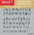 Stencil1 Letter Stencils 1/2" - Old English Calligraphy Letters & Numbers - Mylar Uppercase and Lowercase Alphabet for Hand Painting, Drawing & Cu...