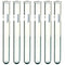 6 Pack - 20x150mm Pyrex Glass Test Tubes with Rim and Marking Spot...