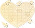 Blank Puzzle Heart Shape with 40 Pieces, Blank Heart Wooden Jigsaw Puzzle with Puzzle Tray for Crafts & DIY, Custom Puzzle 11.2x8.4 Inches 1 Pack...