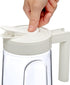Amazing Abby - Slim - Tritan Pitcher (64 oz), Unbreakable Plastic Water Pitcher with Lid, BPA-Free, Heat-Resistant, Dishwasher-Safe, Great for Bot...