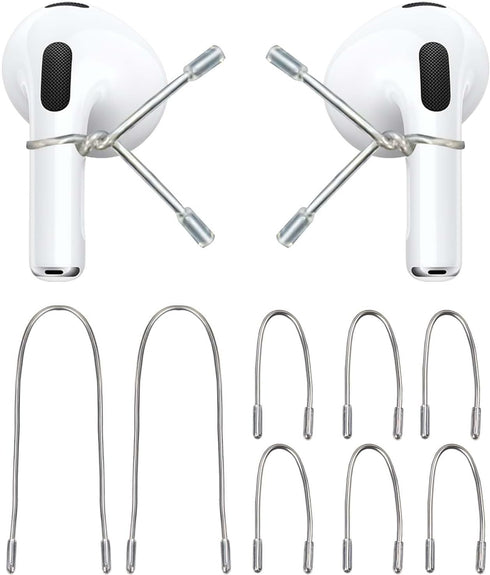 Ear Hooks Compatible with AirPods & All in-Ear Headphones with Stems - Secure & Comfortable Prevent Falls, Uncomfortable Fits - Easy to Install (E...