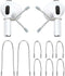 Ear Hooks Compatible with AirPods & All in-Ear Headphones with Stems - Secure & Comfortable Prevent Falls, Uncomfortable Fits - Easy to Install (E...