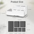 Electric Toothbrush Holder, Detachable Non-Slip Bathroom Organizer Countertop with 6 Compartments and Drainage Holes Bathroom Organizer for Bathro...