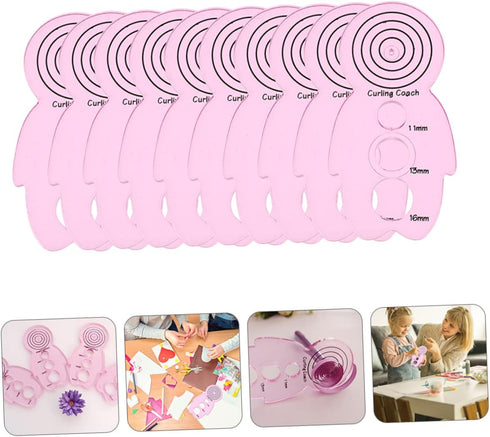 EXCEART 10 Pcs Quilting Instrument Origami Kits Quilting Kits Quilling Tool Paper Curling Paper Quilling Tools Slotted Kit Paper Slotted Kit Quill...