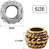 Large Hole Beads,100pcs 8mm Tibetan Barrel Spacer Beads European Charms Beads with 4mm Hole for Bracelet Necklaces Jewelry Making...