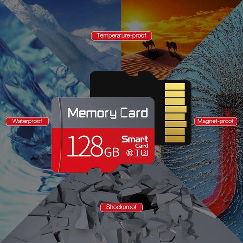 128GB TF Card Flash Memory Card Ultra High Speed U3 C10 TF Card with Adapter...