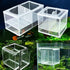 2 Pcs Aquarium Hatchery Net Fish Isolation Box,Nylon Mesh Fish Fry Hatchery Breeder Box Separation Net with Isolation Board...