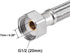 uxcell Faucet Supply Line Connector G1/2 Female x G1/2 Male 16 Inch Length 304 Stainless Steel Hose 2Pcs...