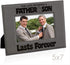KATE POSH The Love Between a Father & Son is Forever Engraved Leather Picture Frame, Father of The Groom, Best Dad Ever, First Father's Day, Daddy...