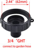 275 330 IBC Tote Tank Food Grade Drain Adapter, 2.44" (62mm) Fine Thread x 3/4"Garden Hose, Water Hose Male Adapter for Garden Hose...
