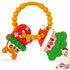 NPET Christmas Baby Teething Toy, Christmas Cute Santa & Deer Teething Ring 3-12 Months Baby Gifts Infant Teething Toy, Baby Theether Toy Christma...