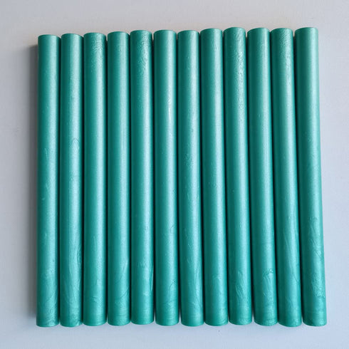 12PCS Malachite Green Sealing Wax Sticks for Wax Seal Stamp, YOSENLING Seal Wax Sticks for Glue Gun,Great for Wedding Invitations, Wine Packages,C...
