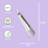 Chef'n Meat Shredding Tongs, Wide, Textured Tines, Grey...