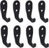 MY MIRONEY 2.5" x 1" L Shape Coat Hooks Stainless Steel Single Hook Robe Hook Pots and Pans Hanger Wall Mounted Pack of 8...