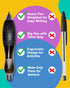 3-Ounce Fat ?????????? ???????????????? Pens for Arthritis Parkinson's Carpal Tunnel Tremors Wide Grip, Thick Barrel, Easy to Hold Black Blue (2 P...