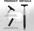 Car Rearview Mirror Wiper Retractable Wiper Long Handle Car Cleaning Tool Car Side Mirror Scraper, Car Accessories-Black...