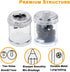 Manual Pencil Sharpener Double Holes Duty Metal Sharp Blade Jumbo Crayon XL Sharpener with Large Round Catches Sharpening Regular Pencils HB Graph...