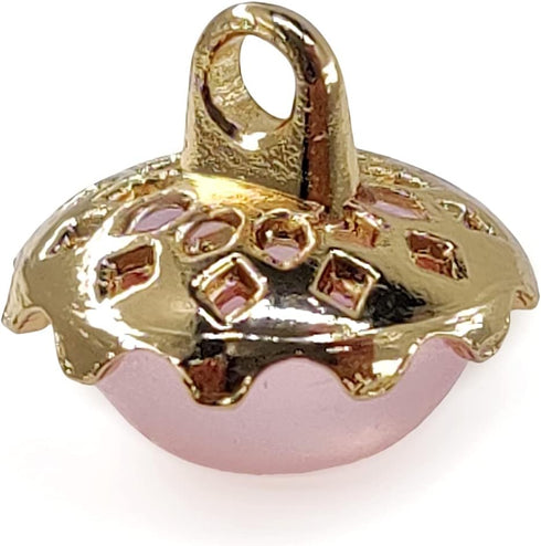 Translucent Glass Sewing Half Eggshell Base Shank Buttons 20 Pcs - 12.5mm, 1/2"...