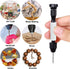 Pin Vise Hand Drill with 48Pcs Micro Twist Drill Bits Set (0.5-3.0mm) HSS Mini Rotary Tool for Resin Casting Molds Plastic Wood Keychain Pendant J...