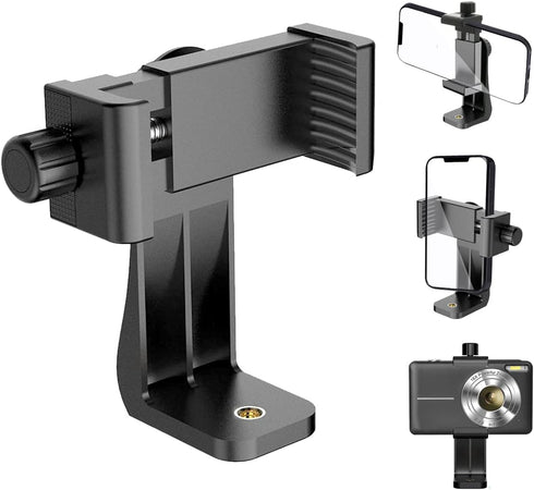 Cell Phone Tripod Mount Holder, Smartphone Tripod Cell Phone Holder Mount Adapter Clip, Digtal Camera Bracket Selfie Lens Monopod Adjustable Ring ...