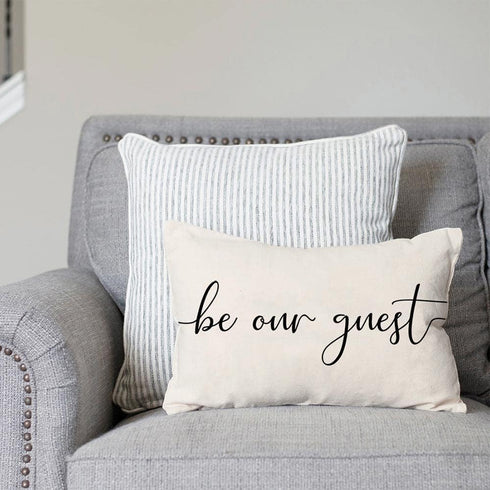 Pandicorn Farmhouse Pillow Covers 12x20 Set of 2 Stay Awhile Be Our Guest Pillow Rustic Decor Lumbar Pillow Covers Decorative Throw Pillows Cases ...