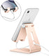 OMOTON Adjustable Cell Phone Stand, C2 Aluminum Desktop Phone Dock Holder Compatible with iPhone 15 14 13 Pro, SE, XR, 8 Plus 7 6, Samsung Galaxy,...