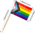 ZXvZYT Progress Pride Rainbow Flag Rainbow Toothpick Flags,Small Mini LGBT Cupcake Toppers Stick flags - Rainbow Mardi Gras Events Party Cocktail ...
