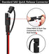 SAE Connector DC Power Extension Cable 16 AWG Automotive Battery Quick Disconnect Pigtail Wire Harness with Dust Cap (6 Pcs 1.2 Foot)...