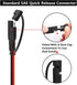 SAE Power Extension Cable Y Splitter 1 to 3 Connector With Dust Cap And 4 Pcs 2 Pin Quick Disconnect Wire Harness(4 Pcs 1.2 FT+1 Pcs 1 to 3)...
