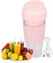 Electric Juicer Cup Mini Portable USB Rechargeable Blender Pink Mixing Bottle for Shakes Fruit Vegetables Frozen Yogurt 300ML...
