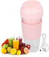 Electric Juicer Cup Mini Portable USB Rechargeable Blender Pink Mixing Bottle for Shakes Fruit Vegetables Frozen Yogurt 300ML...