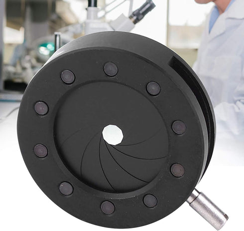 Microscope Adjustable Aperture, SK6 SK8 SK12 SK23 SK25 Microscope Adapter, Optical Diaphragm for Microscope(SK12)...
