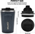 12 oz Stainless Steel Vacuum Insulated Tumbler - Coffee Travel Mug Spill Proof with Lid - Thermos Cup for Keep Hot/Ice Coffee,Tea and Beer (Tibeta...