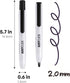 carrotez Retractable Dry Erase Markers, Low Odor Whiteboard Markers, Bullet Tip, Thin Barrel, 12 Count, Black...