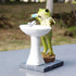 Tfro & Cile Frog Garden Statue Decor Miniature Animal Figurine Outdoor Fairy Brushing Teeth Sculpture for Bathroom - 3.3 Inch Height...