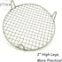 Round Barbecue Wire Rack with 2" Height Legs Dia 9.5" Multi-Purpose Grill Cooling Rack for Airfryer Instant Pot/Pressure Cooker Heavy Duty Stainle...