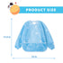 Little Dimsum Mess-Proof Baby Bibs|Infant Toddler Long Sleeve Waterproof Feeding Art Smock|Catching Food & Wipe Clean|Pack of 2 Colors Glatic&spac...
